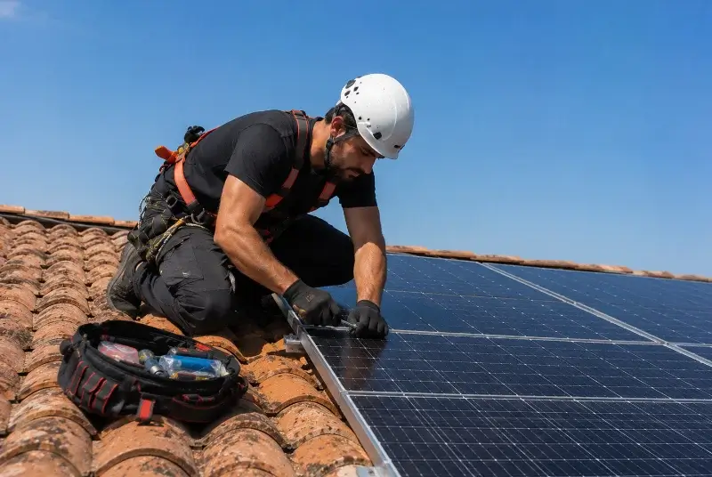 Maintenance et monitoring de panneaux solaires à Mirambeau