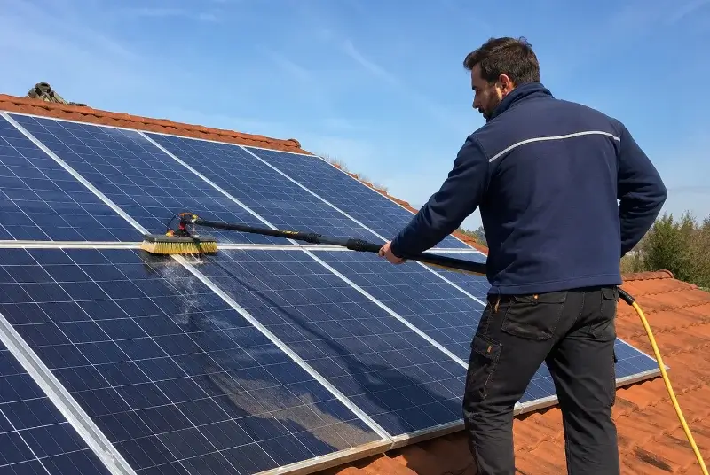 Nettoyage et entretien de panneaux solaires à Mirambeau